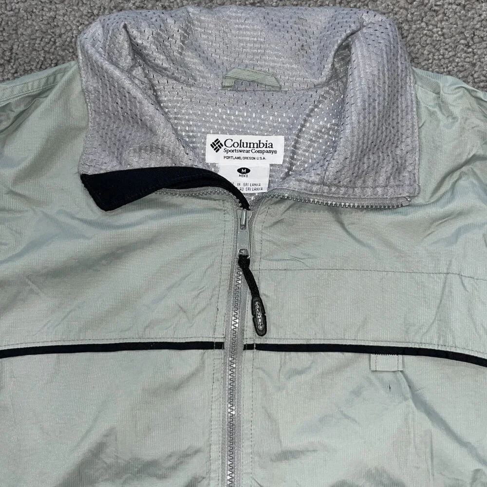 Columbia Sportswear Company Men's Packable Jacket Sz M Greenish/Black - EUC